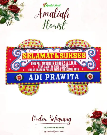 Papan Bunga Ucapan Selamat Segong